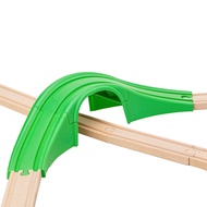 Plastic Train Track Railway Bridge Accessories Compatible with Wooden Train Tracks Educational Toys 