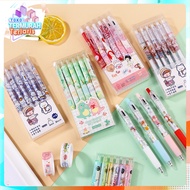 TTT Gel Pen 0.5mm 6Pcs Liquid Gel Ink Ballpoint Pens Mold Model Contents 6 Pcs Aesthetic Pens