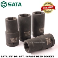 SATA 3/4" DR. 6PT. IMPACT DEEP SOCKET / IMPACT SOCKET / DEEP IMPACT SOCKET / SATA SOCKET BOX / SATA 