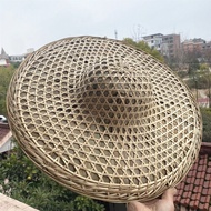 🔥Farmer Cap​ Farmer's Bamboo Hat for adult​ Summer Farmer Straw Hat Big Brim Bamboo Woven Zongye Bam
