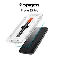 Spigen iPhone 15 Pro Tempered Glass [1 Pack] Glas.tR EZ Fit Full Coverage iPhone 15 Pro Screen Prote