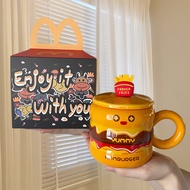 G GG Kitchen GD4 J4 Girl Gift Cute Cartoon Burger Water Cup Gift for Boyfriends Boyfriends Sisters H