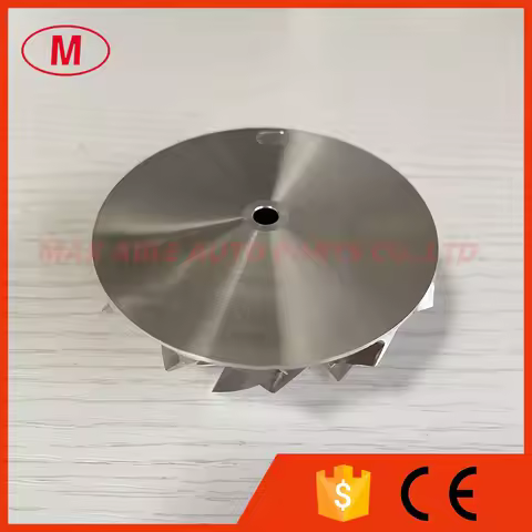 RHF5 reverse 6+6 blades 52.56/68.00mm turbo billet compressor wheel