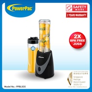 PowerPac Juice Personal Blender with 2X BPA Free Jugs (PPBL500)