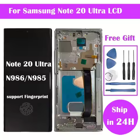 Super AMOLED Pantalla For Samsung Note 20 Ultra Display For Samsung Note20 Ultra 5G N986B N985 LCD S