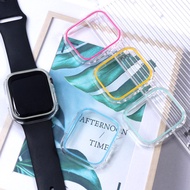 Luminous transparent case for iwatch band 45mm 41mm 44mm 40mm protective case for iwatch serie 7 6 s