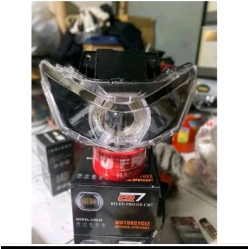 Reflektor Beat Deluxe Biled ala2 | Lampu Depan Honda Beat deluxe 2020-2024 Model Custom Biled Projei