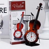 Ten Yuan Daily Necessities Violin Alarm Clock Creative Quartz Alarm Clock Bedside Clock Student Gift
