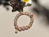 錦鯉膠花設計款水晶手鏈