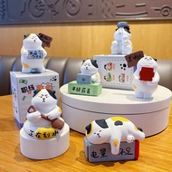 [Ready Stock] Workplace Funeral Biao Working Notes Decoration Creative Resin Cat Cat Car Small Decor