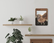 個性立山相框單張20x25cm雕花木框