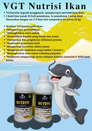 VGT nutrisi pakan ikan lele bandeng nila patin koi gurame belut probiotik vitamin mempercepat panen 