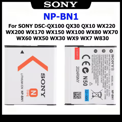 NP-BN1 NP-BN Battery for SONY DSC-QX100 QX30 QX10 WX220 WX200 WX170 WX150 WX100 WX80 WX70 WX60 WX50 