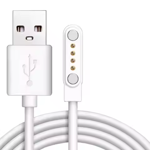 Smartwatch Charging Cable for Kids with 4 Pins, Magnetic Charger for Smartwatch