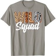 Children's T-Shirt Wild Squad Zoo Born Two be Wild B-day Safari Jungle Animal T-Shirt Fashion Tops f
