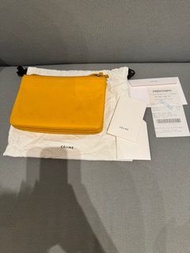 CELINE small trio bag yellow 袋 包 斜孭袋 黃色