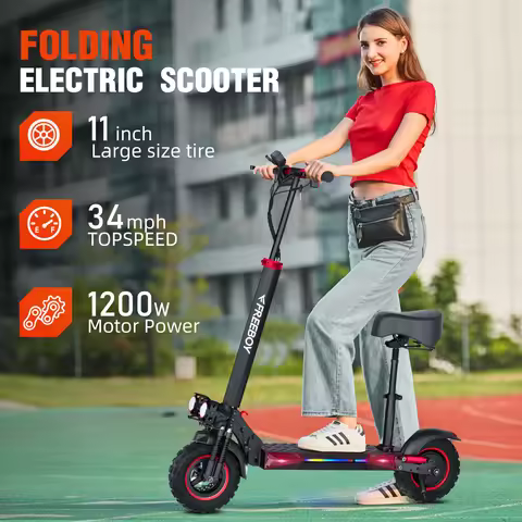 FREEBOY J11 MAX Electric Scooter, 100KG Max Load, 48V 15.6Ah Battery, 5‑8 Hours Charging Time, Folda