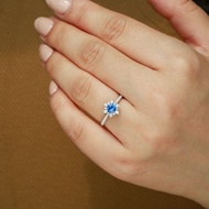 藍色星語剛玉鑽石鉑金寶石藍寶石戒指藍寶石項鍊戒指