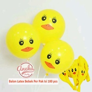 ISI 100 Balon Latex Bebek / Balon duck / Balon Karet bebek / balon karet bebek kuning