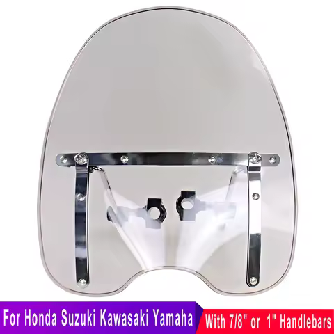 Motorcycle Windscreen For Honda Shadow 750 Windshield ACE RS Aero Spirit 1100 Suzuki Kawasaki Yamaha