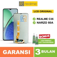 Realme C35 Realme Narzo 50A Lcd Original Black Touchscreen FullsetPrime