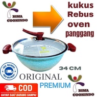 Bima Cookindo Original/Panci Serbaguna Tutup Kaca/Panci Anti Lengket