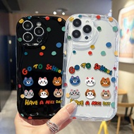 Cute Wave Casing for VIVO V50 V40 Lite V30 Pro V30e V29 V27e V27 V23 V23e Y04 Y03 Y100 Y39 Y29 Y36 Y