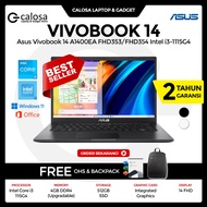 Laptop Asus Vivobook 14 A1400EA FHD353 Intel i3-1115G4 RAM 8GB SSD 512GB Windows 11 OHS A1400EA FHD354 Laptop Pelajar / Kantor / Sekolah / Harian