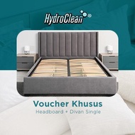HydroClean Voucher Khusus Vacuum Headboard dan Divan Kasur Single