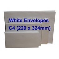 10pc Paper Envelope C4 (for A4) White/ Manilla/ Goldkraft