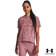 Under Armour UA Women's Logo Printed Heavyweight Short Sleeve อันเดอร์ อาร์เมอร์ เสื้อออกกำลังกาย สำหรับผู้หญิง