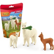Set Mainan Alpaca 4 Keping Schleich Farm World dengan Ibu dan Bayi Alpaca - Patung-patung Mainan Hai