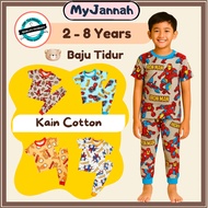 (2-9Y) Baju Tidur Budak Lelaki Baby Pyjamas Boy SDM Sedondon Kids Clothing Sleepwear