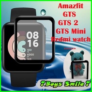 Toughened flexible Amazfit GTS, GTS 2, GTS 2 mini full screen with black border amazfit gts - GTS4 m