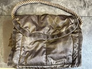 Porter LUGGAGE LABEL / OLDNEW NEWSPAPER BAG 黑色柿染