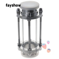 FAY In-Line Sight Glass, 38mm Pipe OD Stainless Steel with Tri Clamp End, Non-toxic Sanitary Flow Sight Glass Water Oil