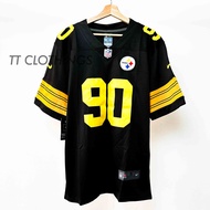 NFL American Football Senior Jersey Football Steelers WATT # 90 Embroidered Shirt Men's