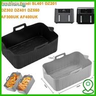 SUCHENSG Air Fryer Baking Tray, Rectangle Reusable Air Fryer Basket, Silicone Silicone Air Fryer Lin