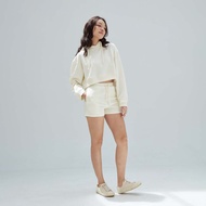 CIRCULAR - Light Yellow Long Sleeve Cropped Hoodie (Women)