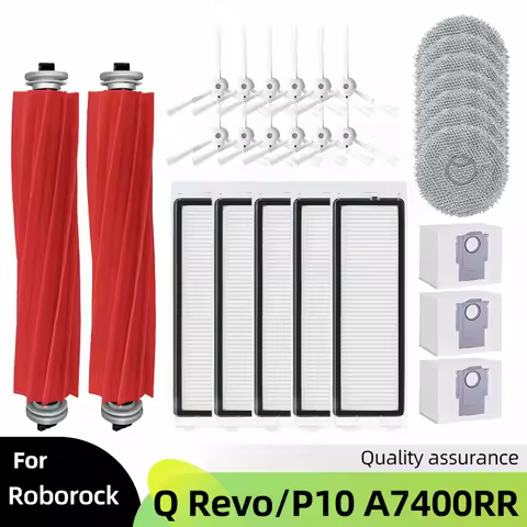 Fit For Roborock Q Revo / Roborock P10 A7400RR Accessories Main Side Brush Hepa Filter Mop Cloth Dus