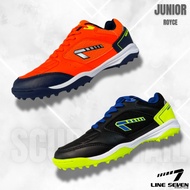 LINE SEVEN (JUNIOR) ROYCE HOCKEY TURF SHOES NAVY ORANGE BLACK YELLOW