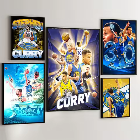 1PC S-Stephen Super Star C-Curry Poster Movie Sticky Posters Retro Kraft Paper Sticker Room Bar Cafe