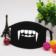 Fashion Men Women Face Masks Pattern Solid Black Mask Half Face Mouth Muffle