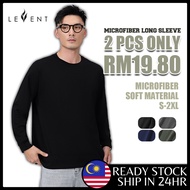 LeVent Baju T-Shirt Lengan Panjang Baju Microfiber Uniseks