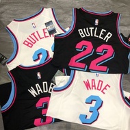 Miami Heat WADE #3 BUTLER #22 NBA jersey Round neck 球衣