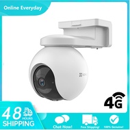 Ezviz EB8 4G LTE Solar Power USB Type-C Battery Powered Rechargeable 2k 3MP Outdoor 360 Pan Tilt Sma