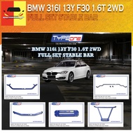 TYPE ONE 100% ORIGINAL BMW 316i 13Y F30 1.6T 2WD FULL SET STABLE BAR COLOUR BLUE CAR BODYKIT