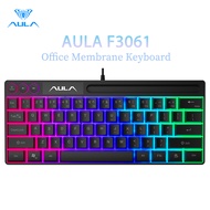 AULA F3061 61Keys Wired RGB Gaming Keyboard Membrane Keyboard USB Interface to Connect Computer/Note