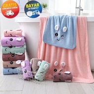 [Product GW81] KP131 - CHILDREN'S BATH TOWEL SIZE 50 X 100 CM THICK CHILDREN'S TOWEL MICROFIBER TOWE