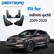 Car Mudflap for Infiniti QX50 2009-2020 Fender Mud Guard Flap Splash Flaps Mudguard Accessories 2010